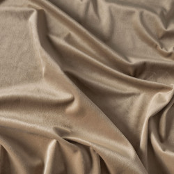 VELVI Zasłona gotowa na przelotkach, szerokość 140 x wysokość 250cm, kolor 001 ciemny beżowy VELVI0