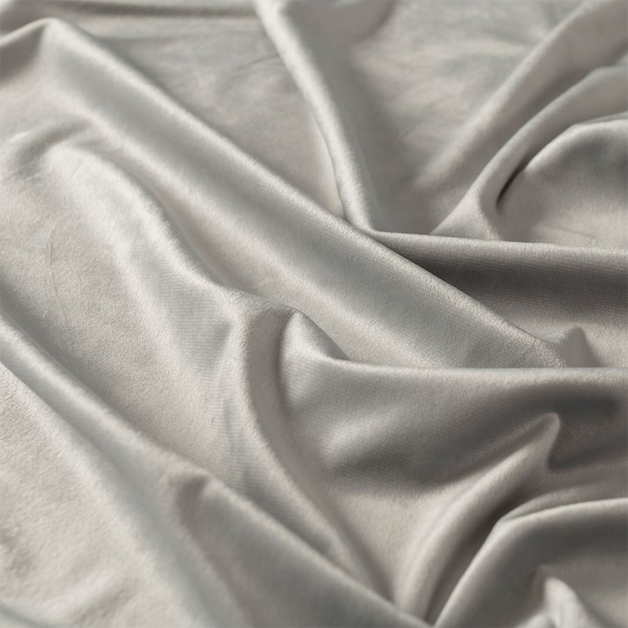 VELVI Zasłona gotowa na przelotkach, szerokość 140 x wysokość 250cm, kolor 020 szary VELVI0