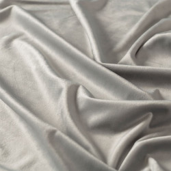 VELVI Zasłona gotowa na przelotkach, szerokość 140 x wysokość 250cm, kolor 020 szary VELVI0