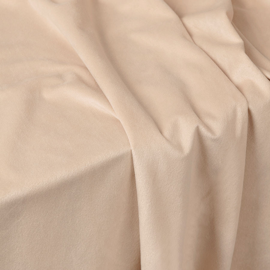 VELVI Zasłona gotowa na przelotkach, szerokość 140 x wysokość 250cm, kolor 003 jasny beżowy VELVI0