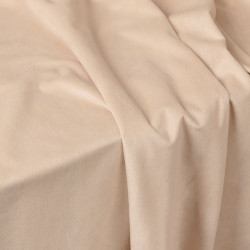 VELVI Zasłona gotowa na przelotkach, szerokość 140 x wysokość 250cm, kolor 003 jasny beżowy VELVI0