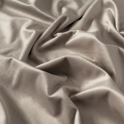 VELVI Zasłona gotowa na przelotkach, szerokość 140 x wysokość 260cm, kolor 017 szaro-beżowy VELVI0