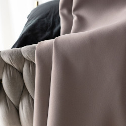 DONA Zasłona gotowa typu blackout na przelotkach, szerokość 140cm x wysokość 250cm, kolor 206 szary TD0015