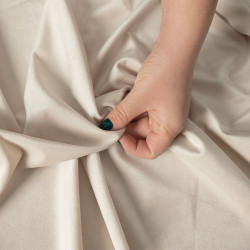 VELVI Zasłona gotowa na przelotkach, szerokość 140 x wysokość 250cm, kolor 016 kremowy VELVI0