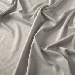 VELVI Zasłona gotowa na przelotkach, szerokość 140 x wysokość 250cm, kolor 021 pastelowy szary VELVI0