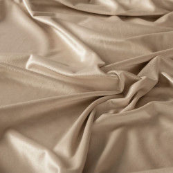 VELVI Zasłona gotowa na przelotkach, szerokość 140 x wysokość 230cm, kolor 015 ciemny kremowy VELVI0