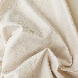 ELEONORA Zasłona gotowa na przelotkach, szerokość 140cm x wysokość 250cm, kolor 016 jasny kremowy ze złotym nadrukiem na V