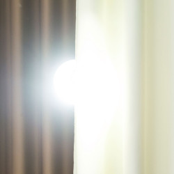 DONA Zasłona gotowa typu blackout na przelotkach, szerokość 140cm x wysokość 250cm, kolor 326 ecru TD0015