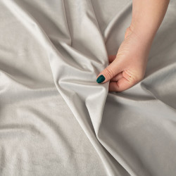 VELVI Zasłona gotowa na przelotkach, szerokość 140 x wysokość 240cm, kolor 021 pastelowy szary VELVI0