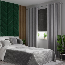 VELVI Zasłona gotowa na przelotkach, szerokość 140 x wysokość 260cm, kolor 005 jasny szary VELVI0