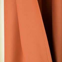 DONA Zasłona gotowa typu blackout na przelotkach, szerokość 140cm x wysokość 250cm, kolor 841 ciemny pomarańczowy TD0015