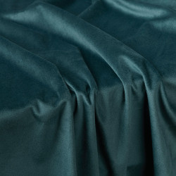 VELVI Zasłona gotowa na przelotkach, szerokość 140 x wysokość 230cm, kolor 008 ciemny turkusowy petrol VELVI0