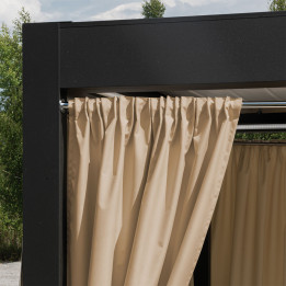 GARDENIA Zasłona gotowa na taśmie, szerokość 140cm x wysokość 250cm, kolor 004 nude TD0025