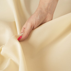 GARDENIA Zasłona gotowa na przelotkach, szerokość 140cm x wysokość 200cm, kolor 002 ciemny kremowy TD0025