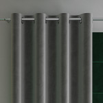 VELVI · Zasłona gotowa na przelotkach · 140x240 cm · kolor ciemny szary antracytowy