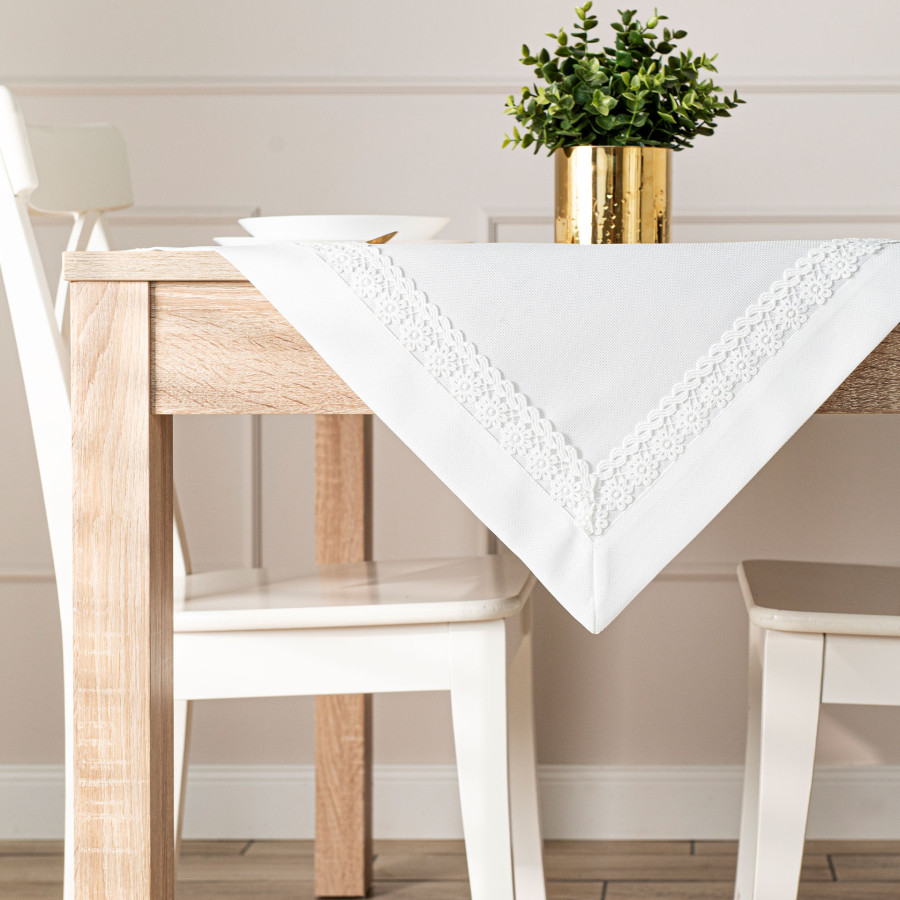 MODENA Serweta z gipiurą, szerokość 85cm x wysokość 85cm, kolor 001 biały 202725