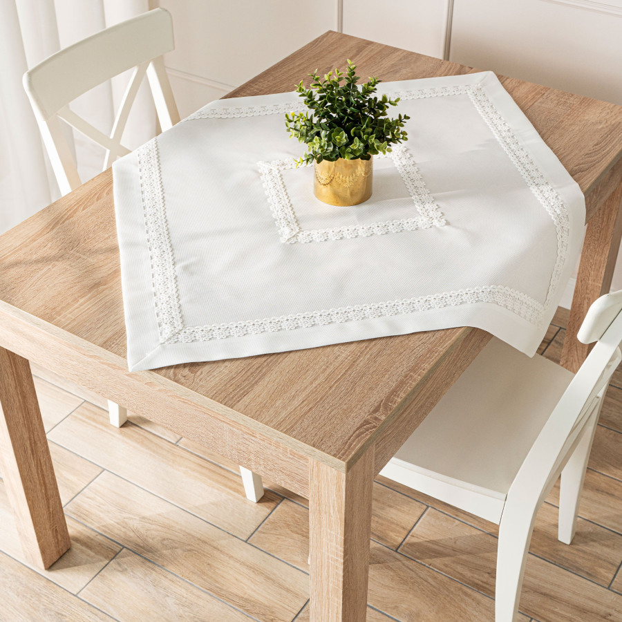 MODENA Serweta z gipiurą, szerokość 85cm x wysokość 85cm, kolor 001 biały 202725