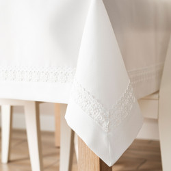 MODENA Obrus z gipiurą, szerokość 140cm x wysokość 220cm, kolor 001 biały 202725