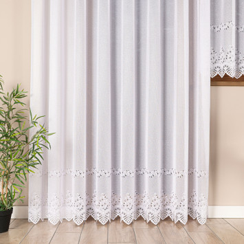 JAGODA Firanka żakardowa gotowa, szerokość 300 x wysokość 250cm, kolor 001 biały 018534 2
