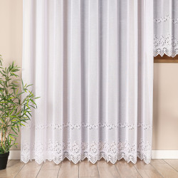 JAGODA Firanka żakardowa gotowa, szerokość 300 x wysokość 250cm, kolor 001 biały 018534