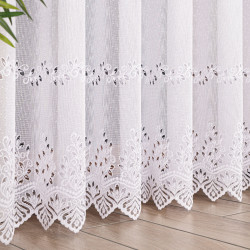 JAGODA Firanka żakardowa gotowa, szerokość 300 x wysokość 250cm, kolor 001 biały 018534