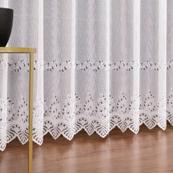 JAGODA Firanka żakardowa gotowa, szerokość 400 x wysokość 250cm, kolor 001 biały 018534