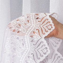 JAGODA Firanka żakardowa gotowa, szerokość 400 x wysokość 250cm, kolor 001 biały 018534