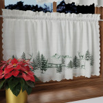 ZIMOWY KRAJOBRAZ Zazdrostka Microfibra, szerokość 100 x wysokość 60cm, kolor 002 zielony (do wyczerpania zapasu) PBN265