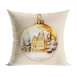 ZŁOTA BOMBKA Poszewka dekoracyjna VELVET, 40x40cm, kolor 004 beżowy PBN281