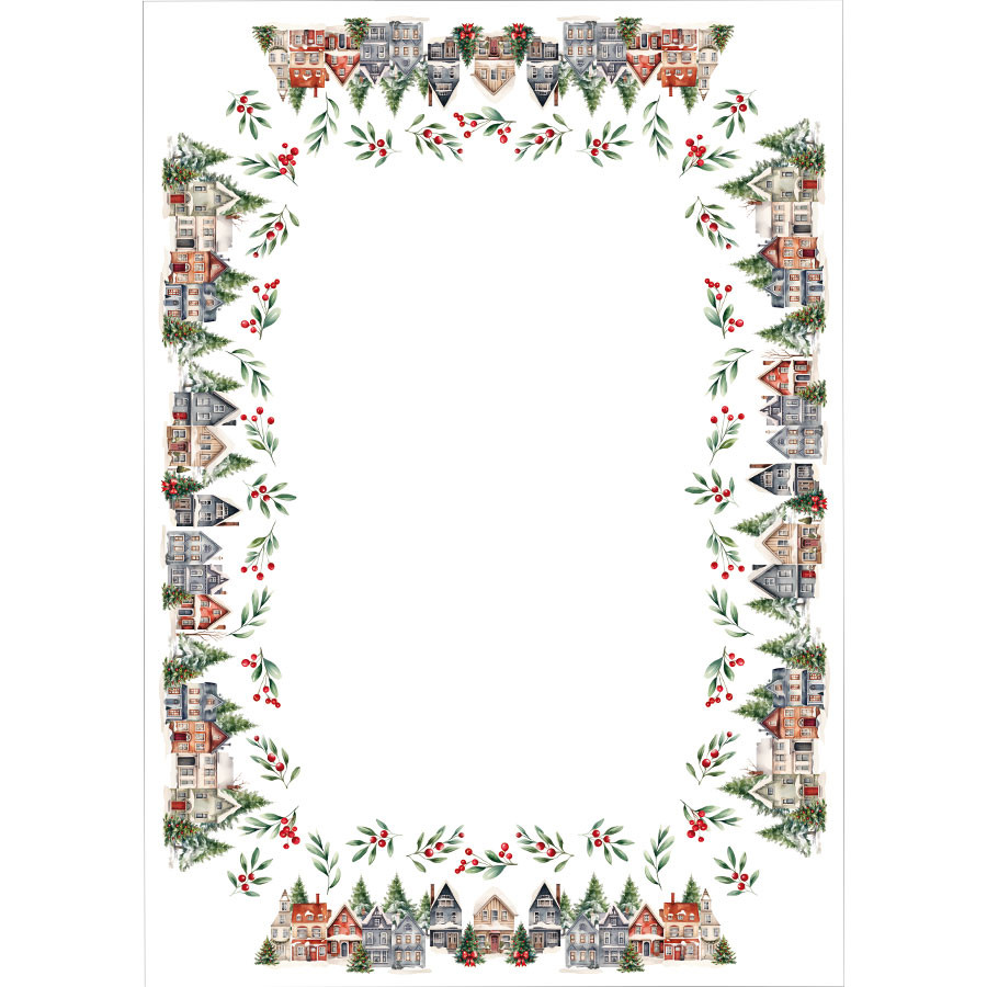 ZIMOWE MIASTECZKO Obrus NINA WODOODPORNA, 110x160cm, kolor 009 wielokolorowy (do wyczerpania zapasu) PBN266