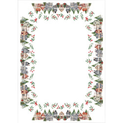 ZIMOWE MIASTECZKO Obrus NINA WODOODPORNA, 110x160cm, kolor 009 wielokolorowy (do wyczerpania zapasu) PBN266