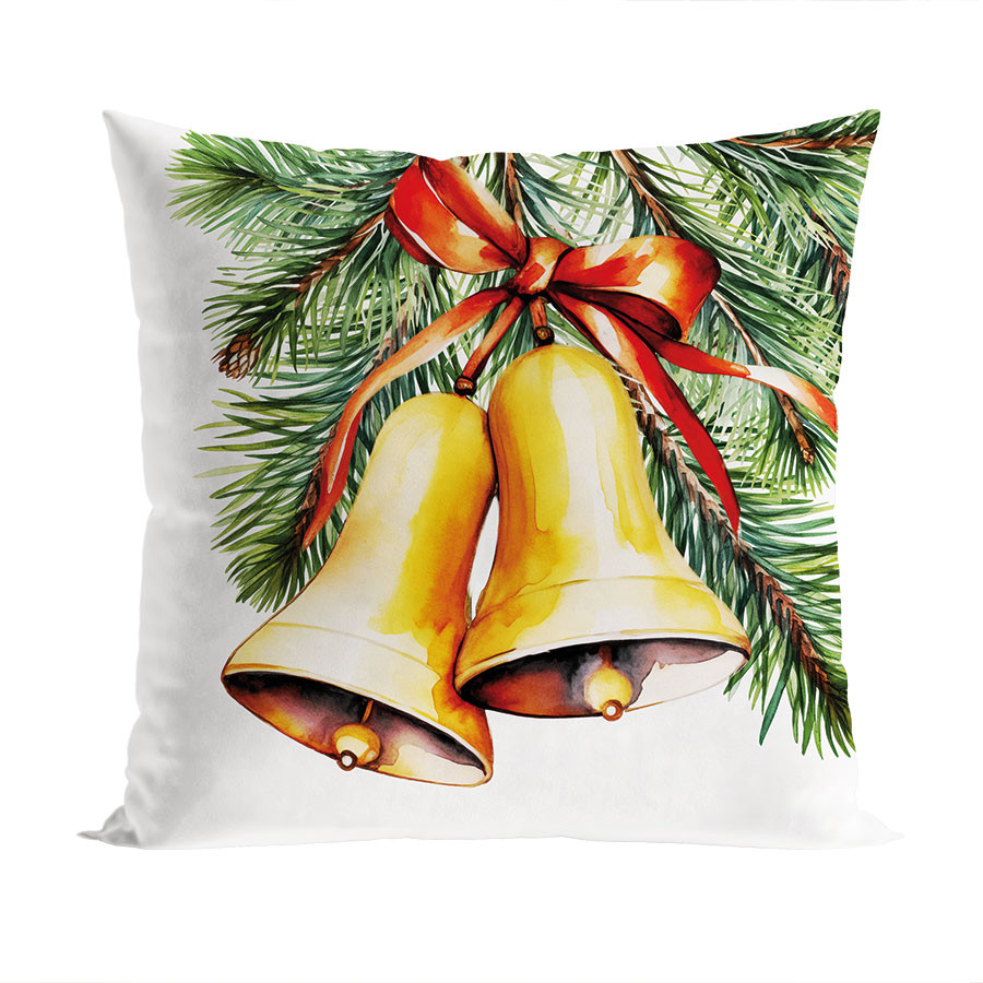 DZWONECZKI Poduszka z wypełnieniem silikonowym dwustronna MICROFIBRA, 40x40cm, kolor 009 wielokolorowy (do wyczerpania zapasu)