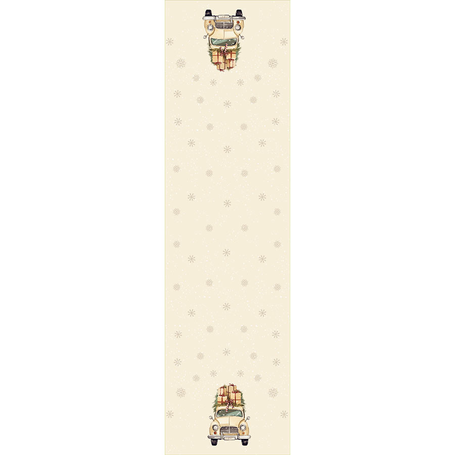 VINTAGE SAMOCHÓD Bieżnik NINA WODOODPORNA, 38x140cm, kolor 004 beżowy (do wyczerpania zapasu) PBN283