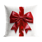 BROKATOWA KOKARDA Poszewka dekoracyjna VELVET, 40x40cm, kolor 001 biały PBN333