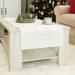 ŚWIĄTECZNY BLASK Bieżnik, szerokość 40cm x wysokość 140cm, kolor 001 biały 615800