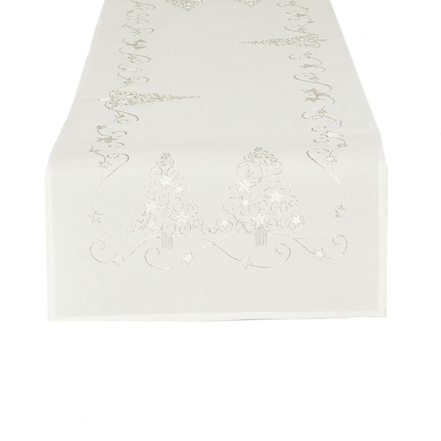 ŚWIĄTECZNY BLASK Bieżnik, szerokość 40cm x wysokość 140cm, kolor 001 biały 615800