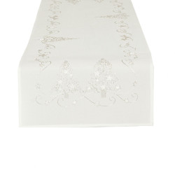 ŚWIĄTECZNY BLASK Bieżnik, szerokość 40cm x wysokość 140cm, kolor 001 biały 615800