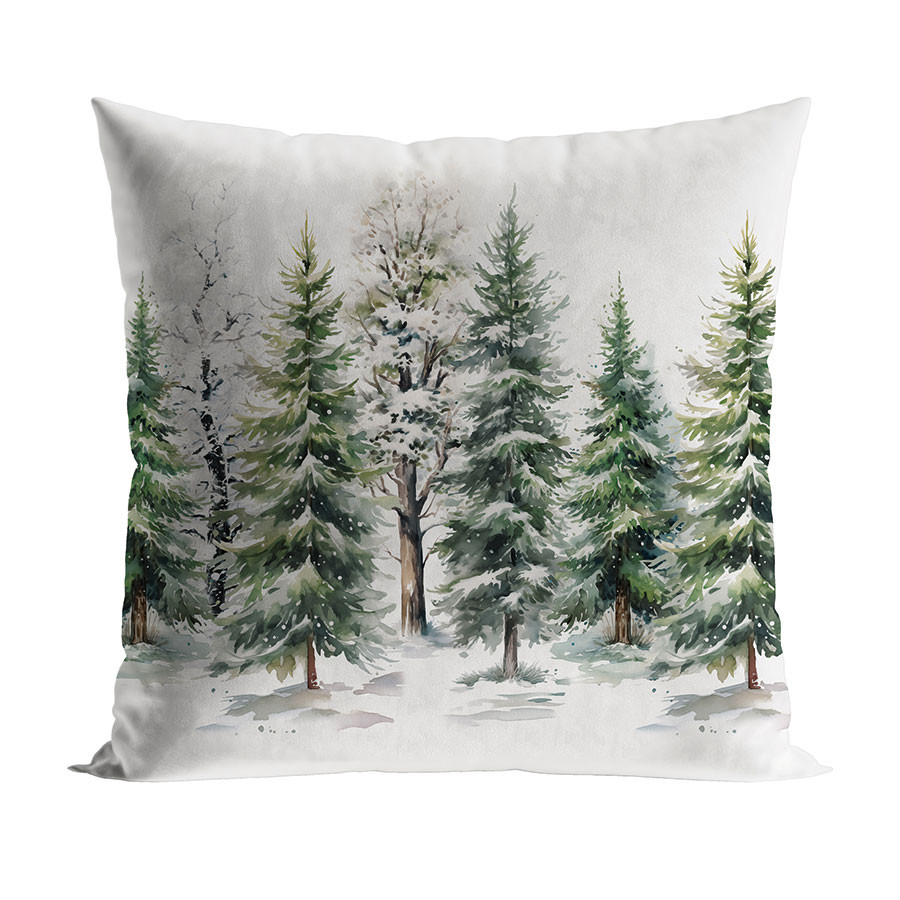 LAS ZIMĄ Poszewka dekoracyjna VELVET, 40x40cm, kolor 002 zielony PBN278