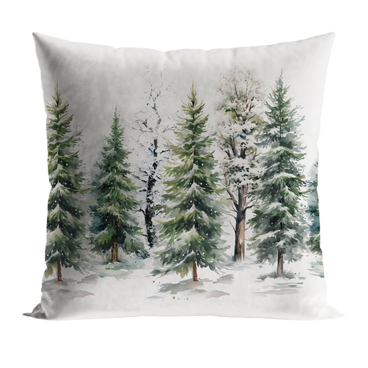 LAS ZIMĄ Poszewka dekoracyjna VELVET, 40x40cm, kolor 002 zielony PBN278