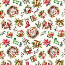 ŚWIĄTECZNY MIX Serweta NINA WODOODPORNA, 79x79cm, kolor 009 wielokolorowy (do wyczerpania zapasu) PBN277