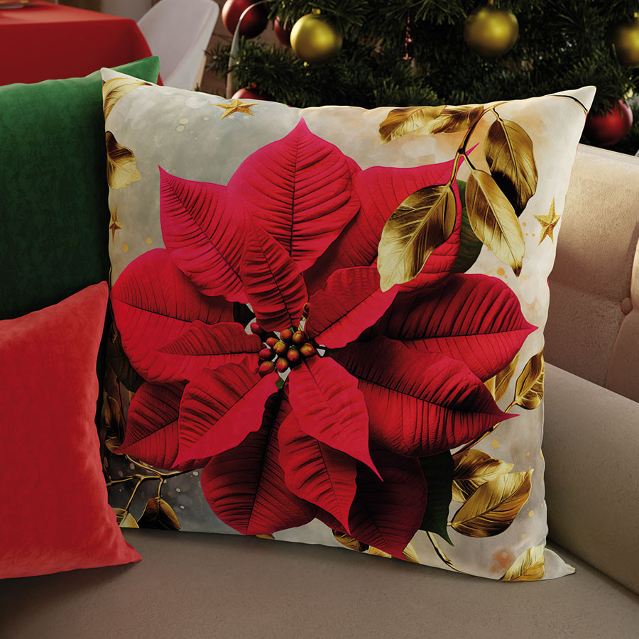 GWIAZDA BETLEJEMSKA Poszewka dekoracyjna VELVET, 40x40cm, kolor 009 wielokolorowy (do wyczerpania zapasu) PBN272