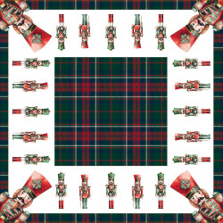 DZIADKI DO ORZECHÓW Serweta NINA WODOODPORNA, 79x79cm, kolor 002 zielony (do wyczerpania zapasu) PBN279