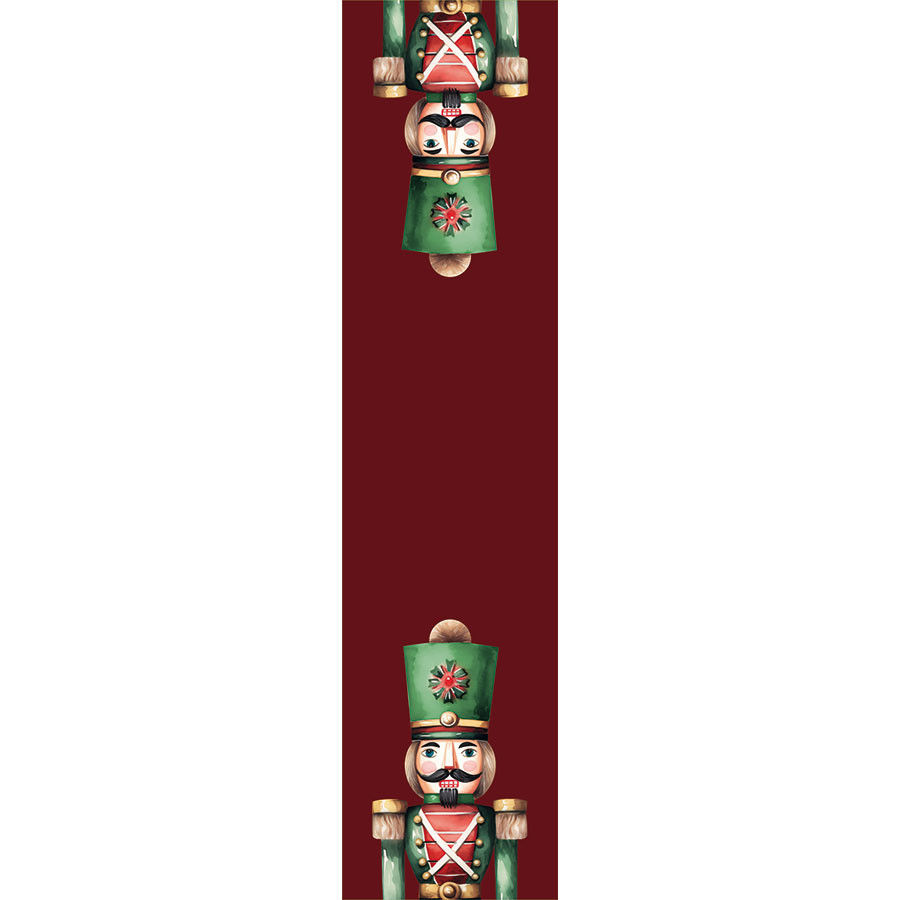 DZIADKI DO ORZECHÓW Bieżnik NINA WODOODPORNA, 38x160cm, kolor 003 czerwony (do wyczerpania zapasu) PBN279