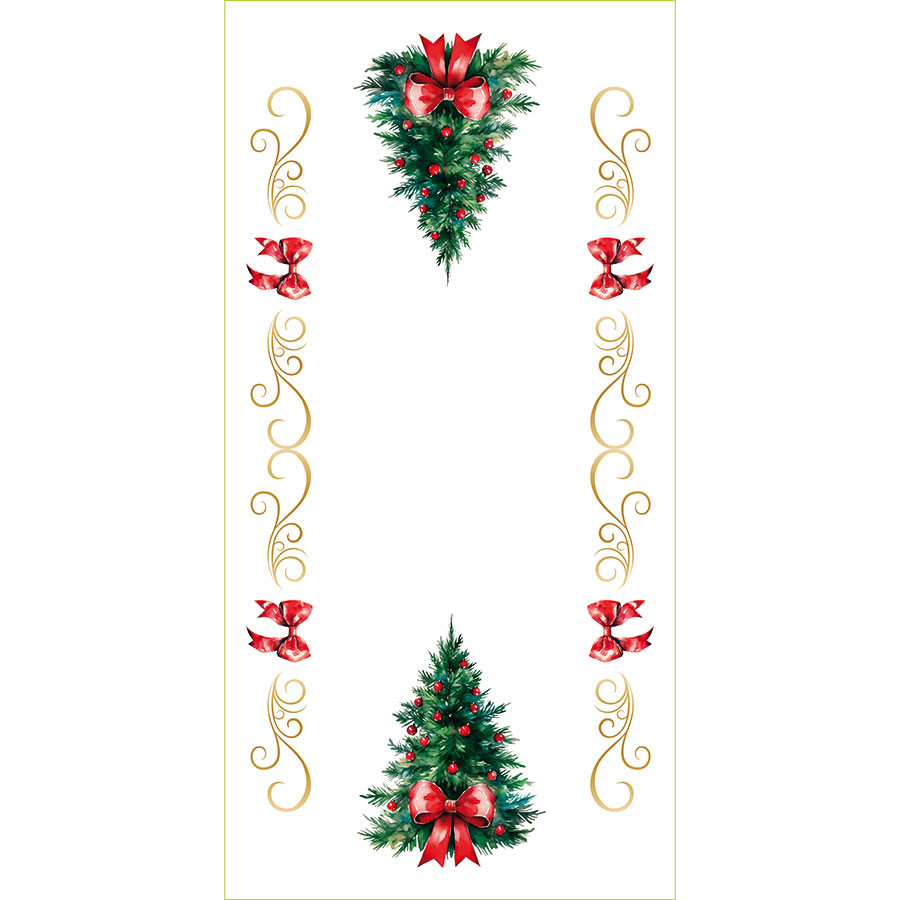 CHOINKA Z KOKARDĄ Bieżnik NINA WODOODPORNA, 50x100cm, kolor 009 wielokolorowy (do wyczerpania zapasu) PBN285