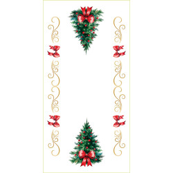 CHOINKA Z KOKARDĄ Bieżnik NINA WODOODPORNA, 50x100cm, kolor 009 wielokolorowy (do wyczerpania zapasu) PBN285