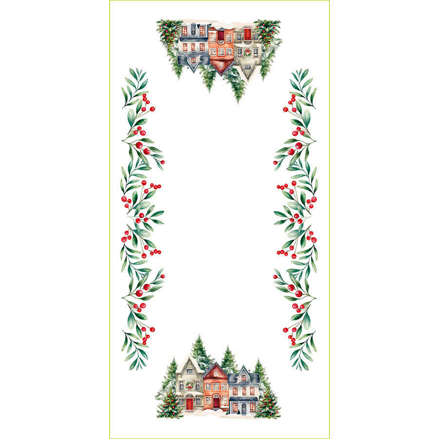 ZIMOWE MIASTECZKO Bieżnik NINA WODOODPORNA, 60x120cm, kolor 009 wielokolorowy (do wyczerpania zapasu) PBN266