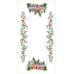 ZIMOWE MIASTECZKO Bieżnik NINA WODOODPORNA, 60x120cm, kolor 009 wielokolorowy (do wyczerpania zapasu) PBN266