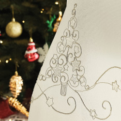 ŚWIĄTECZNY BLASK Obrus, szerokość 140cm x wysokość 220cm, kolor 001 biały 615800