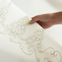 ŚWIĄTECZNY BLASK Obrus, szerokość 140cm x wysokość 220cm, kolor 001 biały 615800