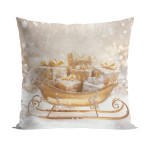 ZŁOTE SANIE Poszewka dekoracyjna VELVET, 40x40cm, kolor 001 biało-złoty PBN370